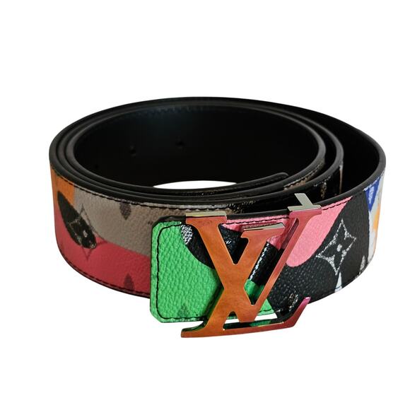 Louis Vuitton X Kid Super Monogram Reversible Belt Size 100cm/40 in - Picture 1 of 7
